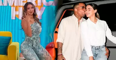 Xiomy Kanashiro pide anillo a Jefferson Farf�n.