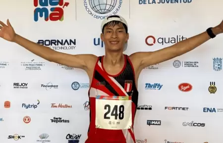 George Espinoza obtuvo medalla de oro en atletismo