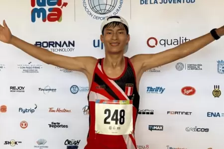 George Espinoza obtuvo medalla de oro en atletismo
