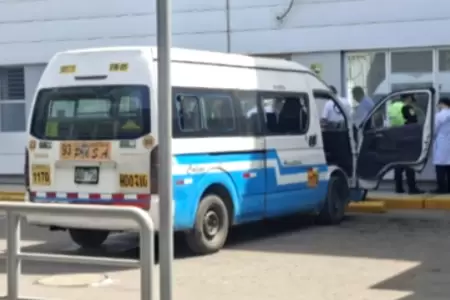 Balean combi en el Callao dejando heridos al chofer y al cobrador.