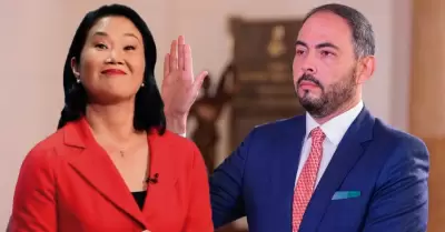Keiko Fujimori descarta v�nculos con ministro de Defensa.