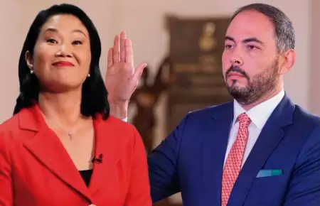 Keiko Fujimori descarta v�nculos con ministro de Defensa.