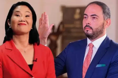 Keiko Fujimori descarta v�nculos con ministro de Defensa.