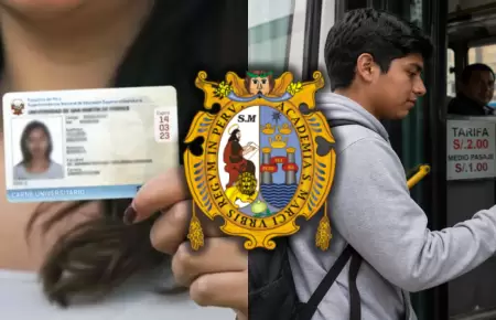 UNMSM denuncia incumplimiento de medio pasaje universitario a estudiantes.