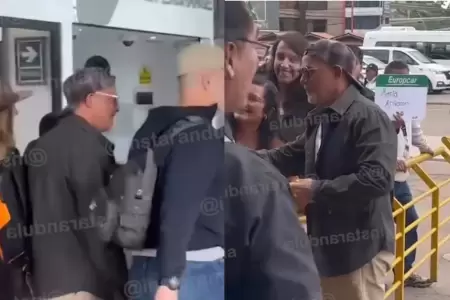 Alejandro Sanz y Stephanie Cayo llegan a Cusco