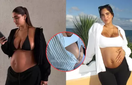 Isabella Ladera contando las semanas para dar a luz