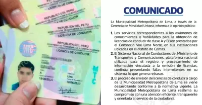 Municipalidad de Lima emite comunicado indicando nuevas disposiciones
