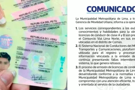 Municipalidad de Lima emite comunicado indicando nuevas disposiciones