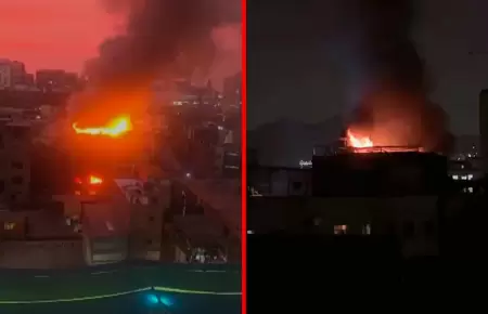 Incendio fue reportado cerca de las 6 de la tarde.