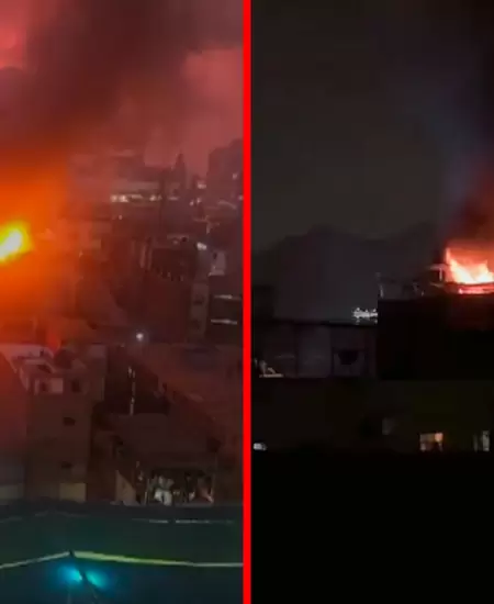 Incendio fue reportado cerca de las 6 de la tarde.