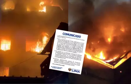 Cercado de Lima: Municipalidad de Lima se�ala que voraz incendio funcionaba como