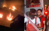 Gran incendio en Cercado de Lima: Bomberos trabajan por m�s de tres horas para controlar el fuego
