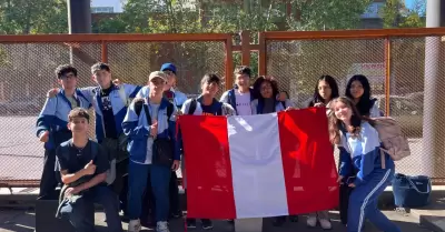 Estudiantes del colegio Pamer