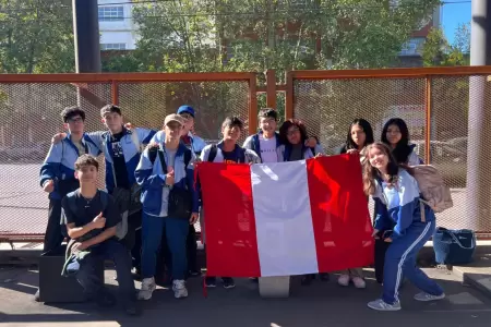 Estudiantes del colegio Pamer