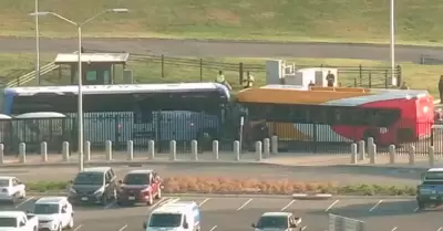 Choque de autobuses frente al Pent�gono.