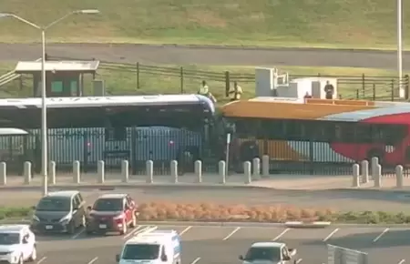 Choque de autobuses frente al Pent�gono.