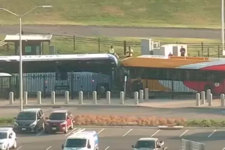 Choque de autobuses frente al Pent�gono.