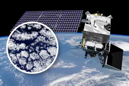 Foto satelital de la costa peruana