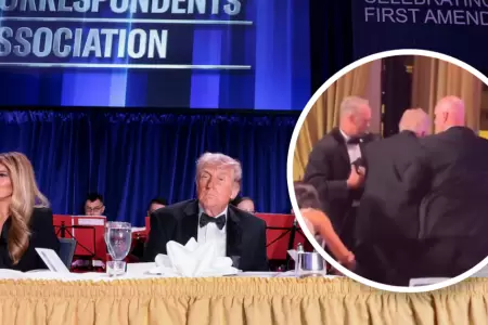 Revelan video en que evac�an a Donald Trump tras registrarse disparos en un hote