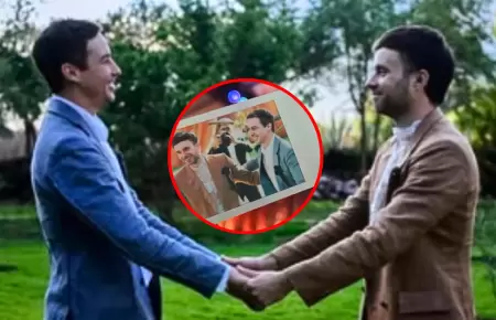 La �ntima foto de Bruno Ascenzo y Adri�n Bello en plena noche de bodas en Cusco.