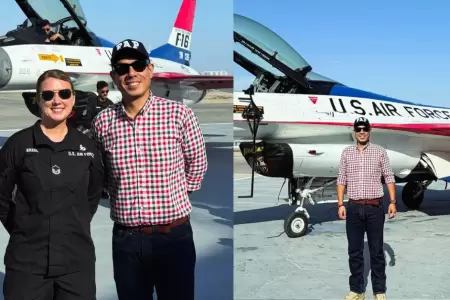 Jos� Jer� publica fotos junto a aviones F-16 y defiende compra para la FAP.