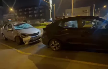 Choque en San Miguel dejan dos heridos