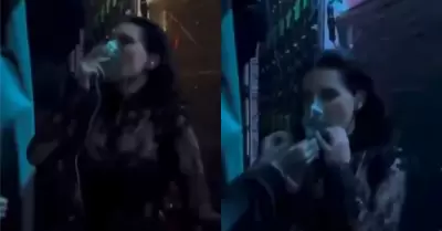 Laura Pausini utiliza ox�geno en pleno concierto