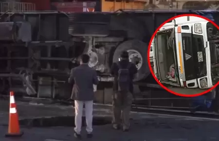 Accidente en la Panamericana Sur