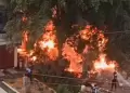 Los OIivos: Incendio por vela encendida consume una vivienda en la Urb. Los Naranjos desde tempranas horas del d�a