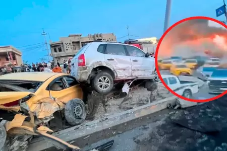 Choque m�ltiple dej� 7 muertos y varios heridos.