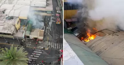 16 locales afectados tras incendio en Mercado Central de Tacna