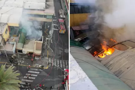 16 locales afectados tras incendio en Mercado Central de Tacna