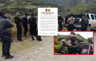 PNP y Comando Conjunto FF.AA. afirman que militares fueron atacados "con armas de fuego" durante operativo en Huancavelica