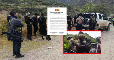 PNP y Comando Conjunto afirman que patrulla del Ej�rcito actu� "en defensa leg�t