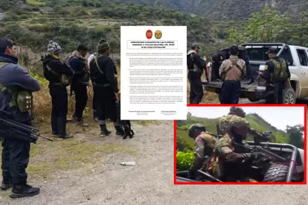 PNP y Comando Conjunto afirman que patrulla del Ej�rcito actu� "en defensa leg�t