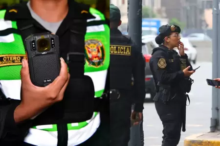 Congreso aprueba dictamen para uso obligatorio de c�maras corporales de la PNP.