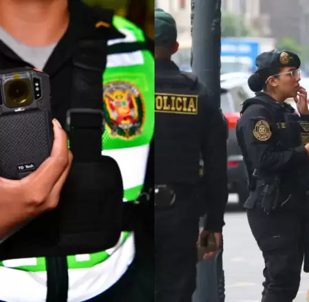 Congreso aprueba dictamen para uso obligatorio de c�maras corporales de la PNP.