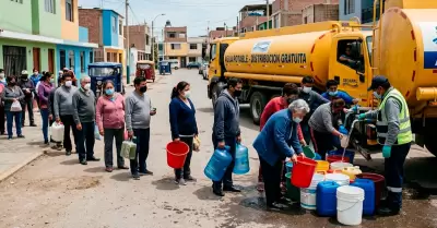 Corte de agua en Lima el 29 de abril.