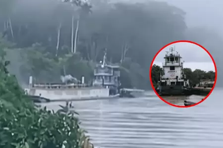 Recuperan barcaza con petr�leo secuestrada en Loreto