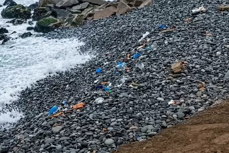 Toneladas de basura aparecieron en playas de Miraflores.