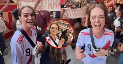 Influencer rusa qued� impactada con la hinchada de la 'U'
