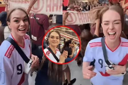 Influencer rusa qued� impactada con la hinchada de la 'U'