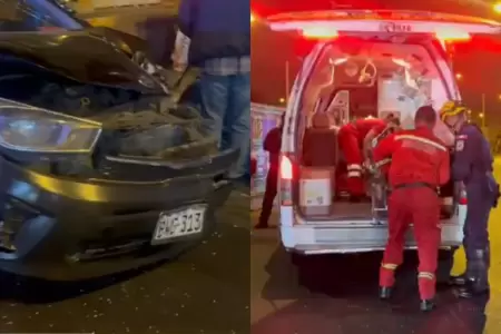 Accidente en la avenida Grau