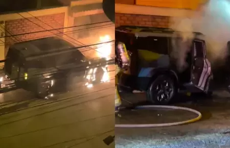 Prenden fuego a camioneta mientras due�o dorm�a