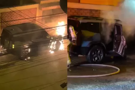 Prenden fuego a camioneta mientras due�o dorm�a