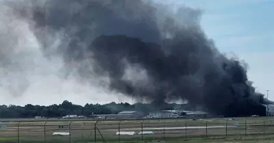 Accidente en aeropuerto dej� dos muertos y varios heridos.