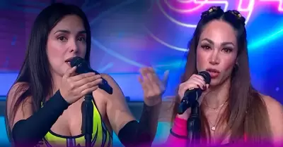 Rosangela Espinoza encara a Melissa Loza en EEG.