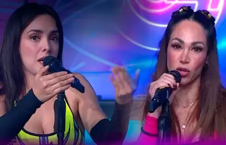 Rosangela Espinoza encara a Melissa Loza en EEG.