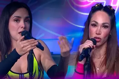 Rosangela Espinoza encara a Melissa Loza en EEG.