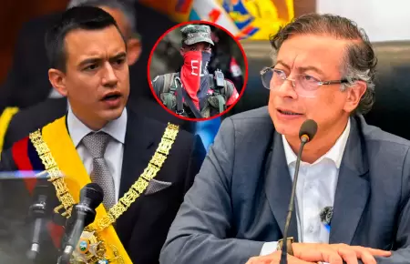 El presidente ecuatoriano advirti� la presunta presencia de guerrilleros impulsa